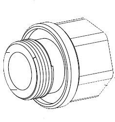 Bosch MIC-M25XNPT34 Adapter, M25 to 3/4"NPT, Stainless Steel
