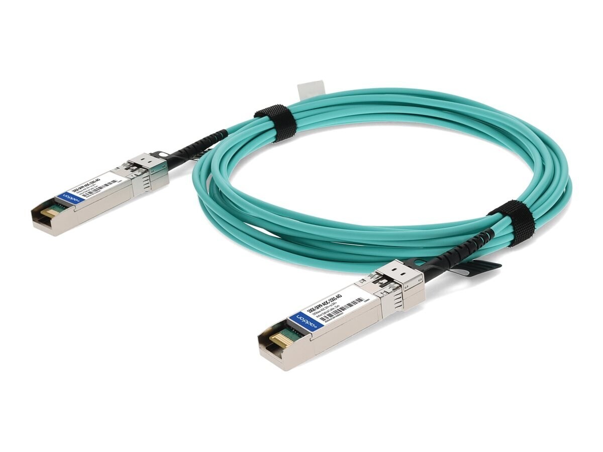 AddOn Brocade Compatible TAA Compliant 10GBase-AOC SFP+ to SFP+ Direct Attach Cable (850nm, MMF, 15m)