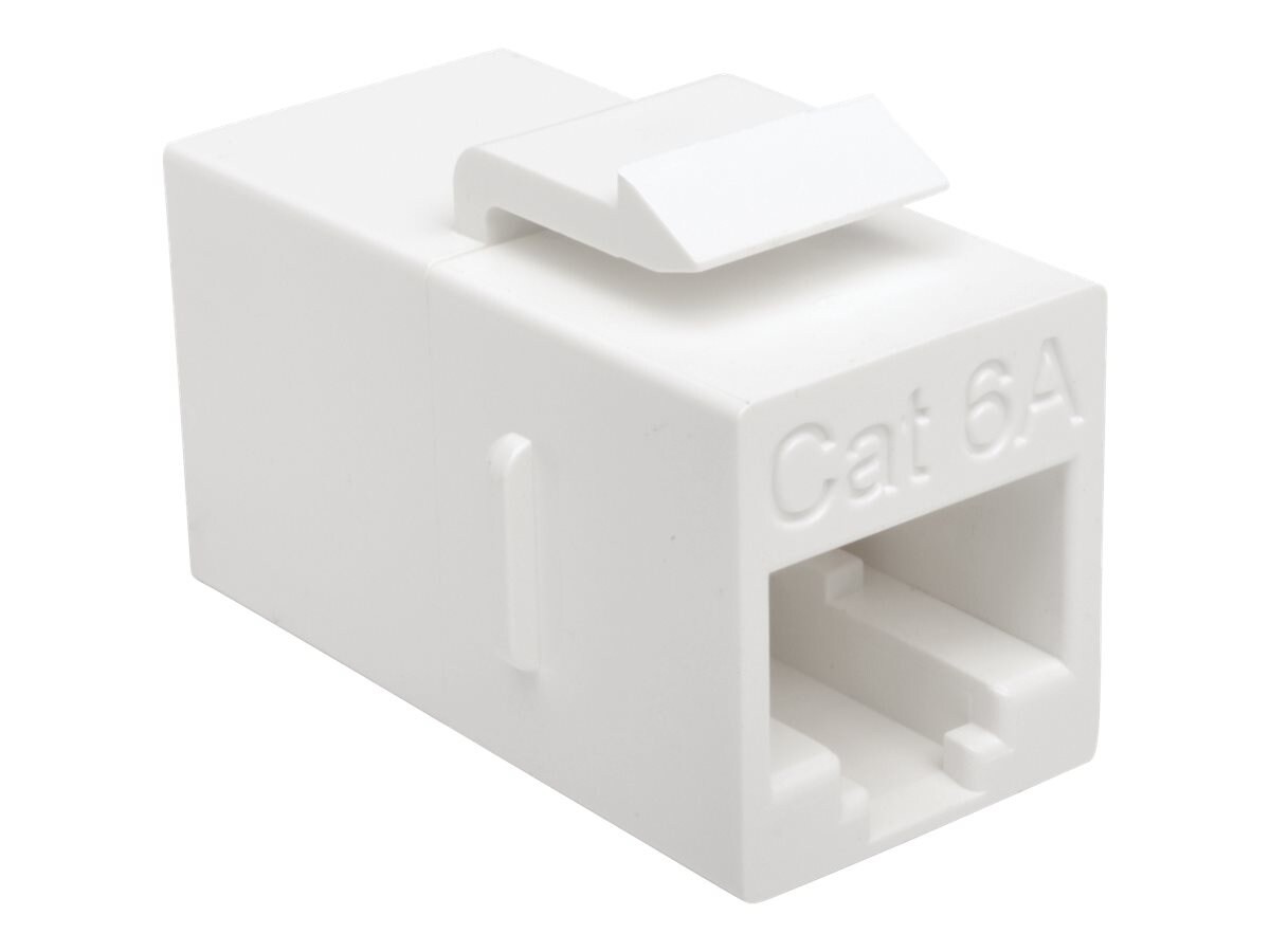Eaton Tripp Lite Series Cat6a Straight-Through Modular In-Line Snap-In Coupler (RJ45 F/F), TAA