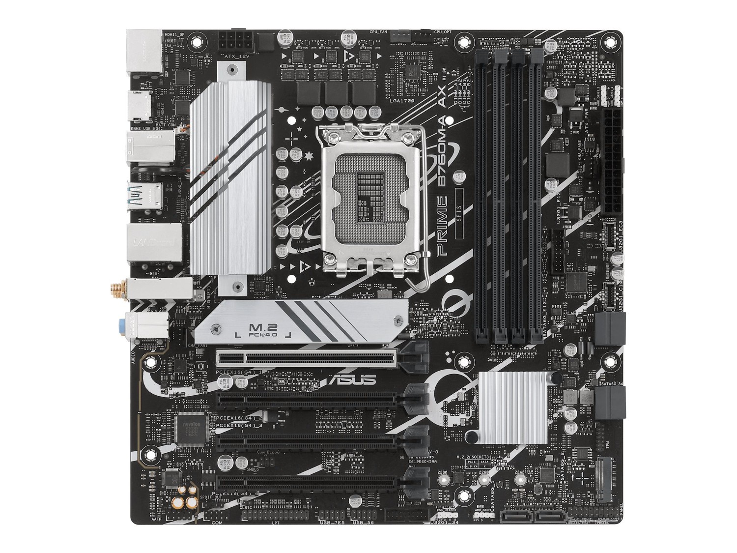 Asus Prime PRIME B760M-A AX Desktop Motherboard - Intel B760 Chipset - Socket LGA-1700 - Micro ATX