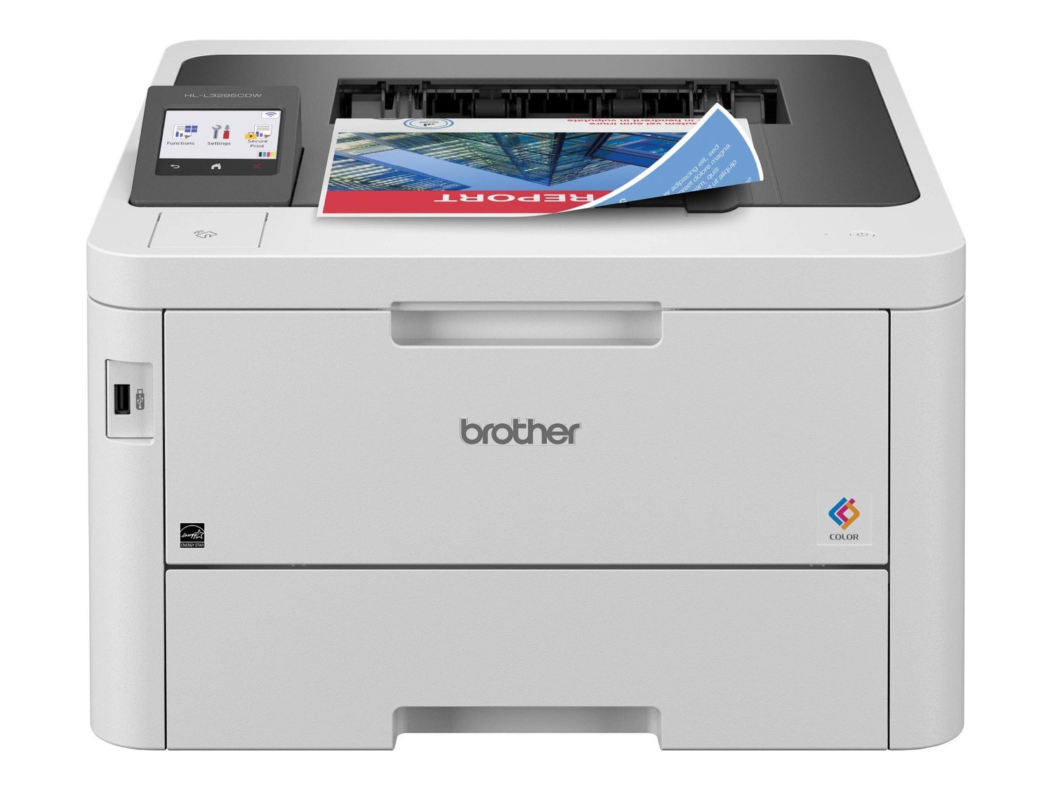 Brother HL-L3295CDW Wireless Compact Digital Color Printer with Laser Quality Output, Duplex, NFC and Mobile Printing & Ethernet
