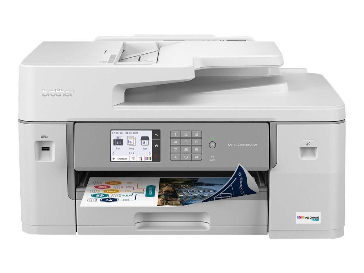 Brother MFC-J6555DW Wireless INKvestment Tank Inkjet Multifunction Printer - Color