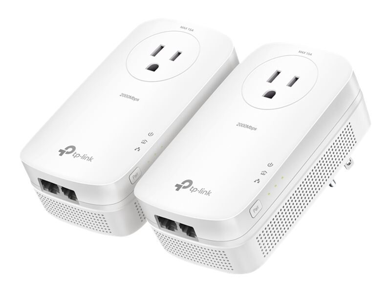TP-Link TL-PA9020P KIT - AV2000 2-Port Gigabit Passthrough Powerline Starter Kit