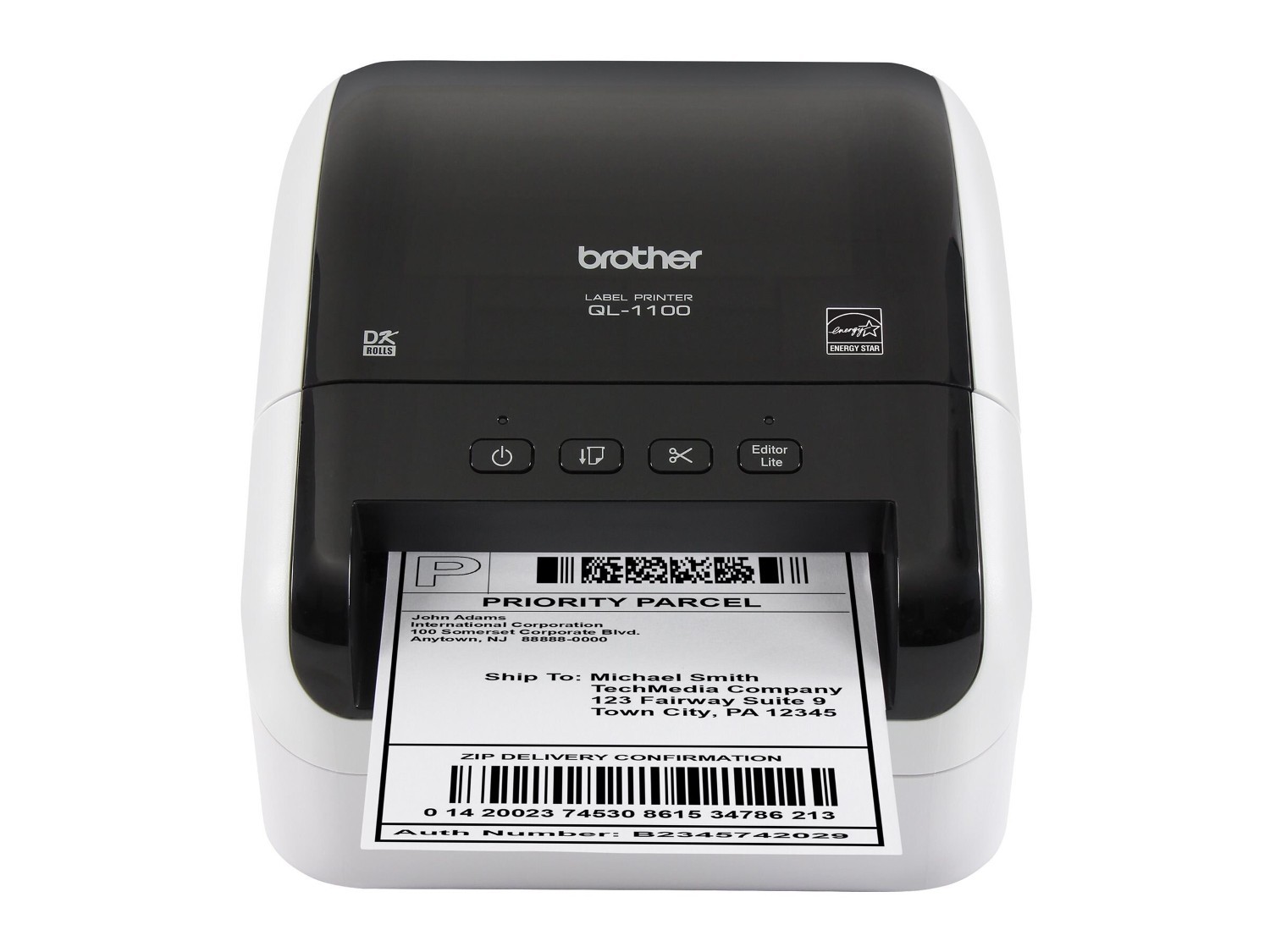 Brother QL-1100 Desktop Direct Thermal Printer - Monochrome - Label Print - USB