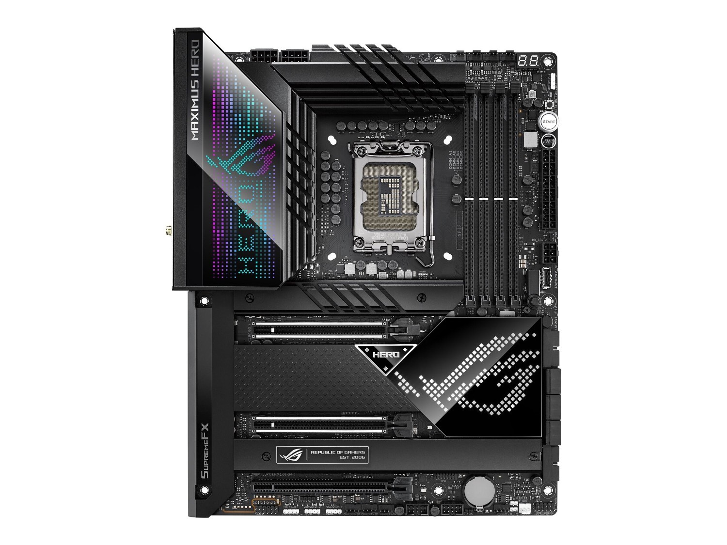 Asus ROG Maximus Z690 Hero Desktop Motherboard - Intel Z690 Chipset - Socket LGA-1700 - Intel Optane Memory Ready - ATX