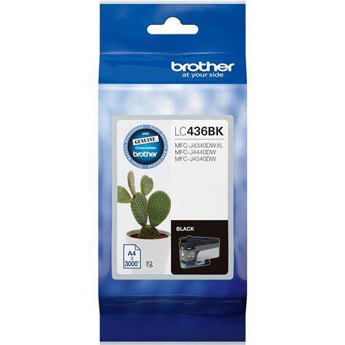 Brother LC436BK Original Inkjet Ink Cartridge - Single Pack - Black - 1 Pack