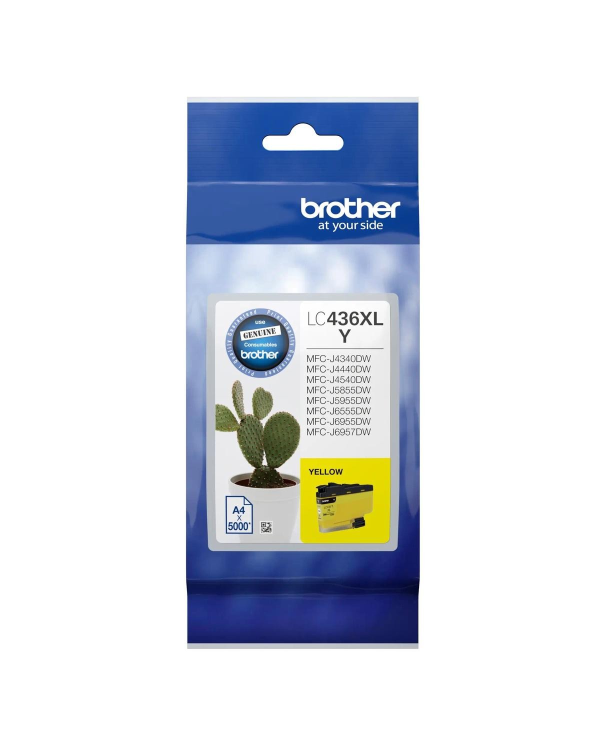 Brother LC436XLY Original Inkjet Ink Cartridge - Single Pack - Yellow - 1 Pack