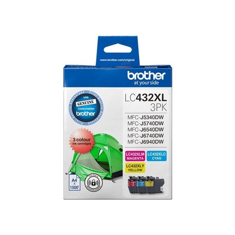 Brother LC4323PKS Original Inkjet Ink Cartridge - Cyan, Magenta, Yellow - 3 / Pack