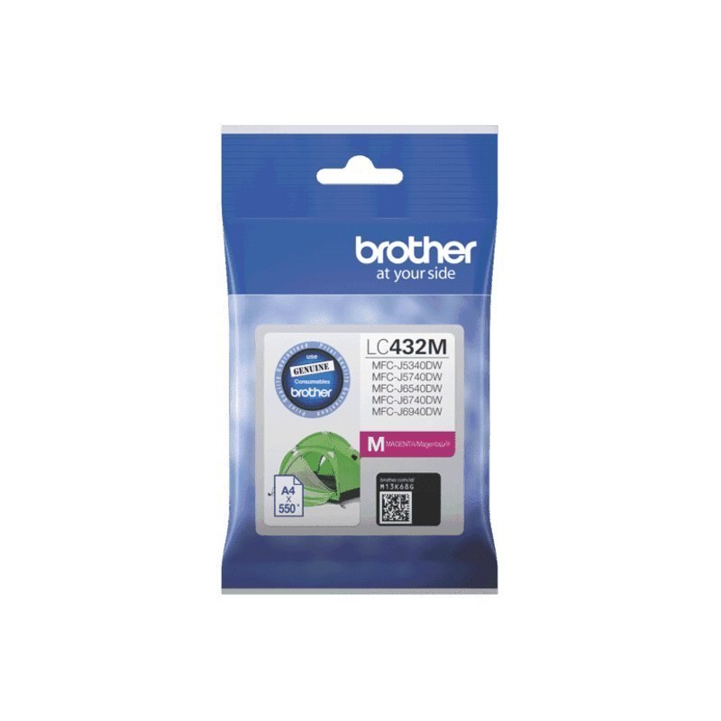 Brother LC432M Original Inkjet Ink Cartridge - Single Pack - Magenta - 1 Pack