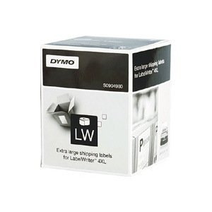 Dymo (SD0904980/S0904980) LW XL Ship 104MM X 159MM. 1 Roll/Box. 220 Labels/Roll.