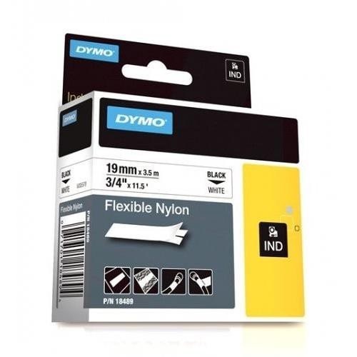 Dymo (SD18489) Flexible Nylon, 19MM - Black On White
