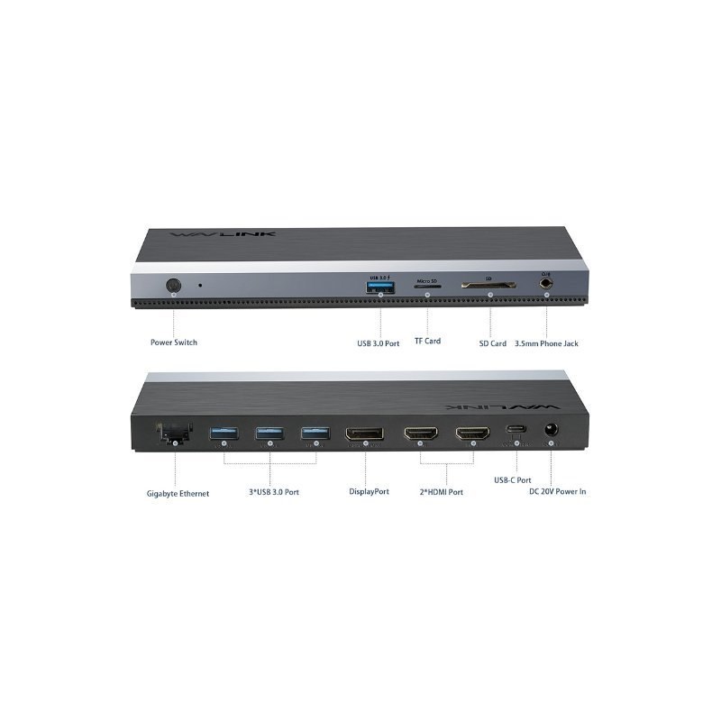 Wavlink Wl-Umd05 Usb-C 4K @ 60Hz Triple Display Docking Station