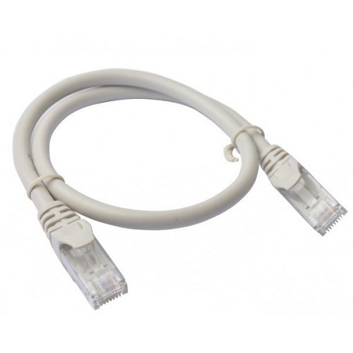 8Ware 8WR Cab Nw-Cat6a-0.5M-Snagless-Grey